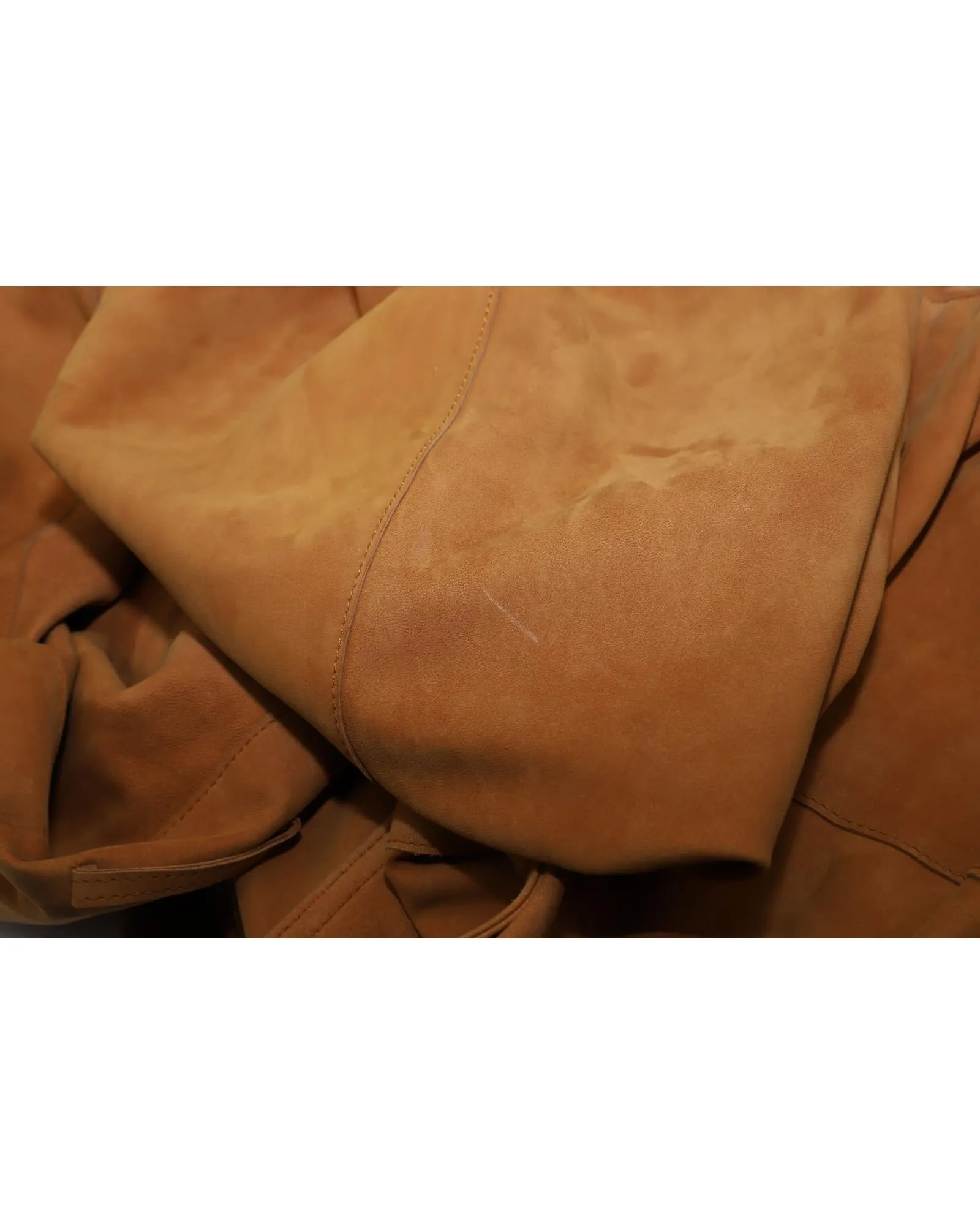 Soft Brown Lamb Leather Trench Coat with Classic Details by Vince