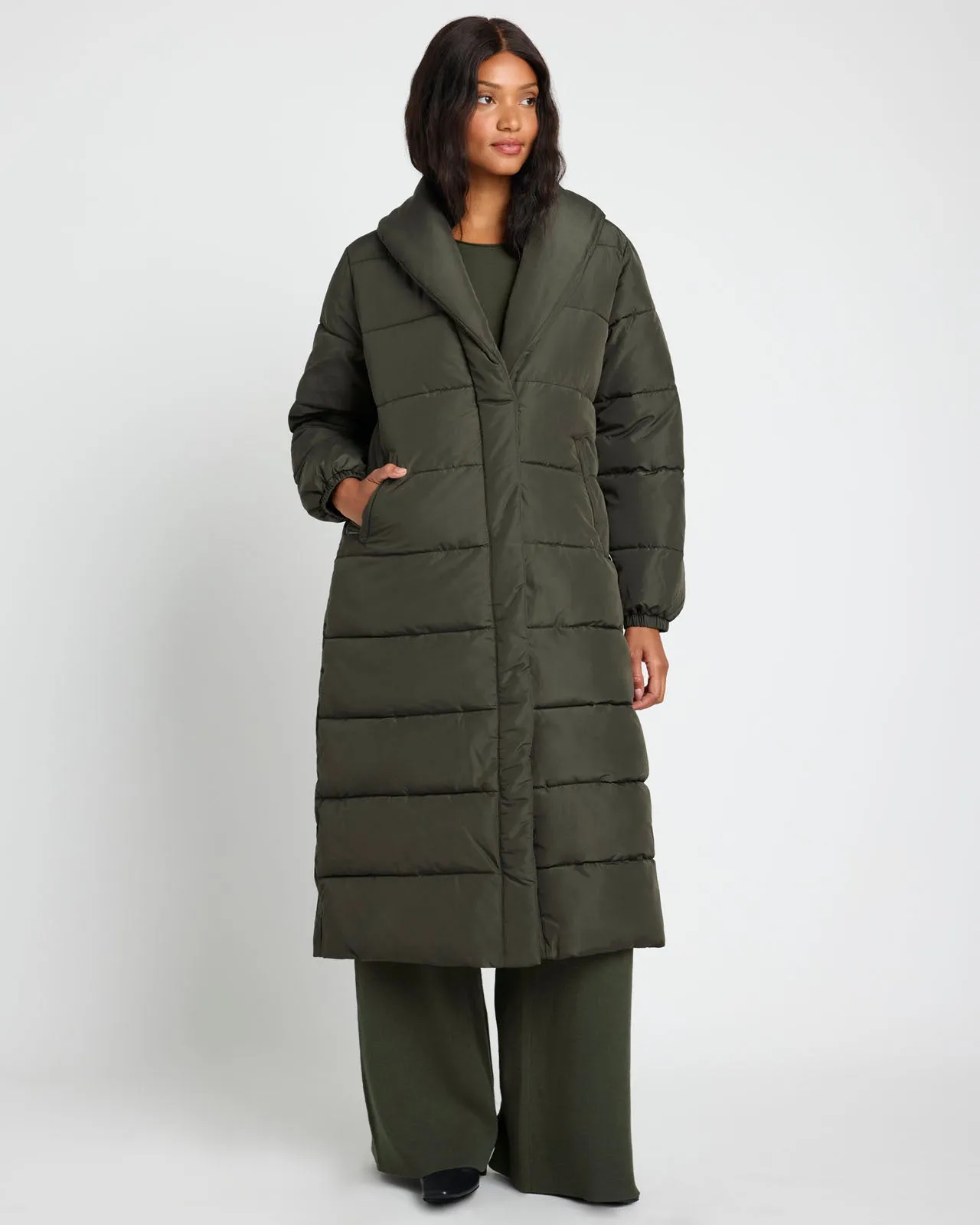 Splendid x @Cellajaneblog Long Puffer Coat