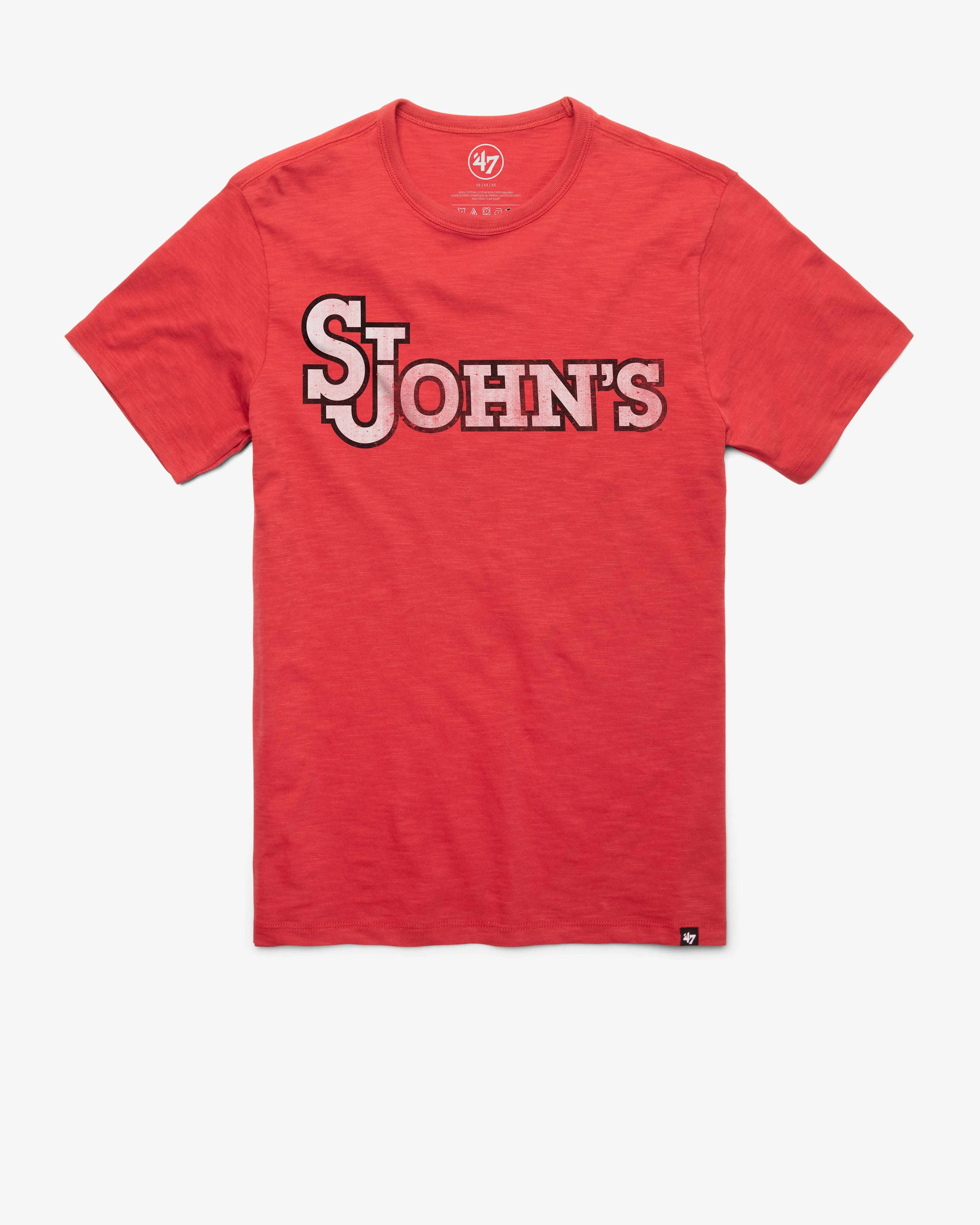 ST. JOHNS RED STORM GRIT WORDMARK '47 SCRUM TEE