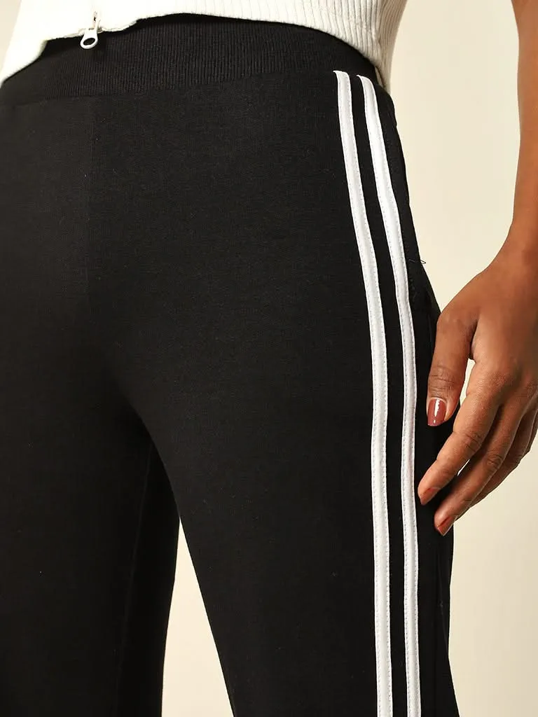 Studiofit Black High Rise Track Pants