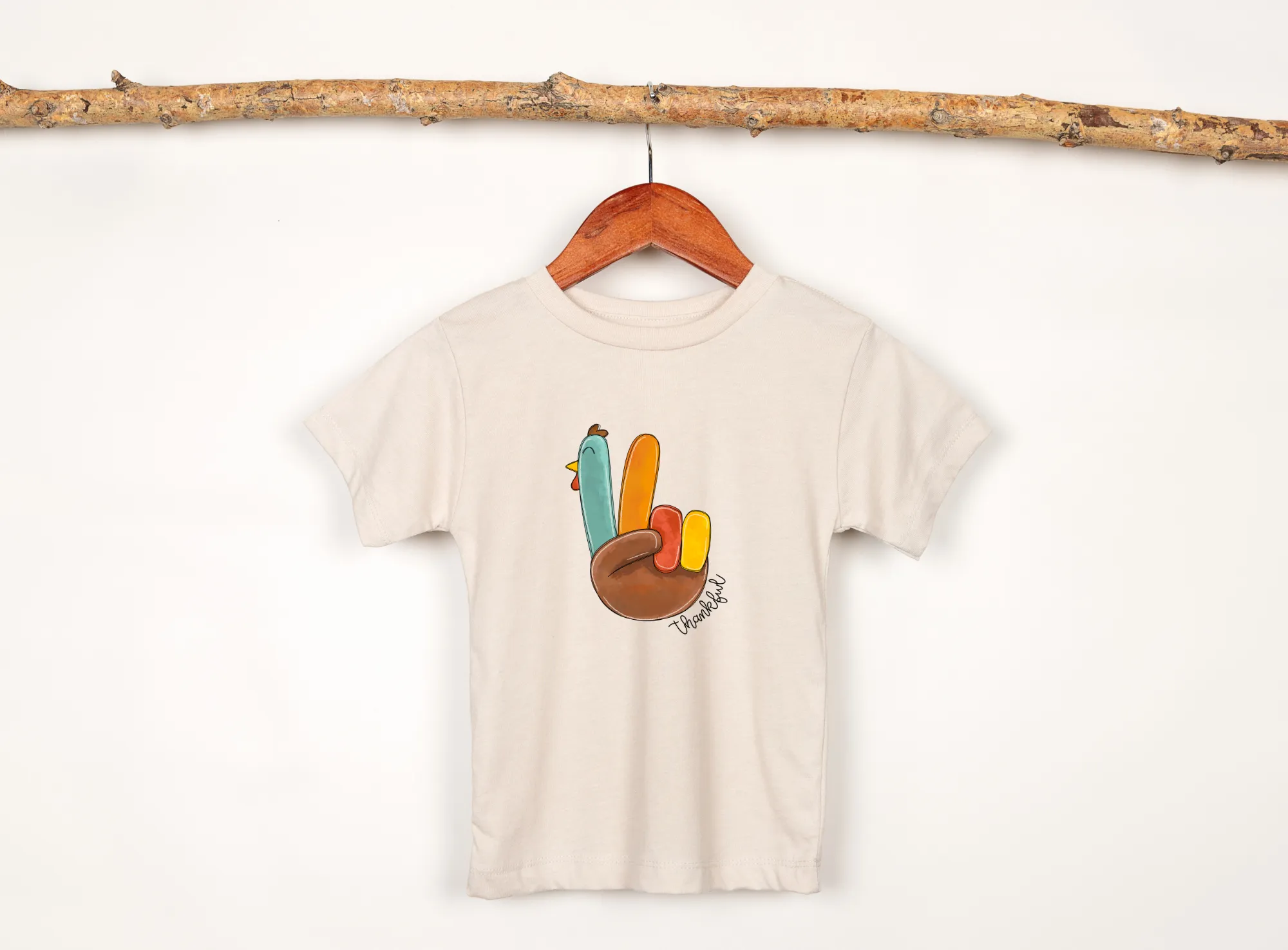 Thankful Thanksgiving Turkey Shirt | Thanksgiving Shirt Kids