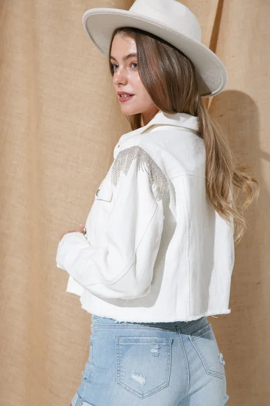 The Musgraves Denim Jacket in White