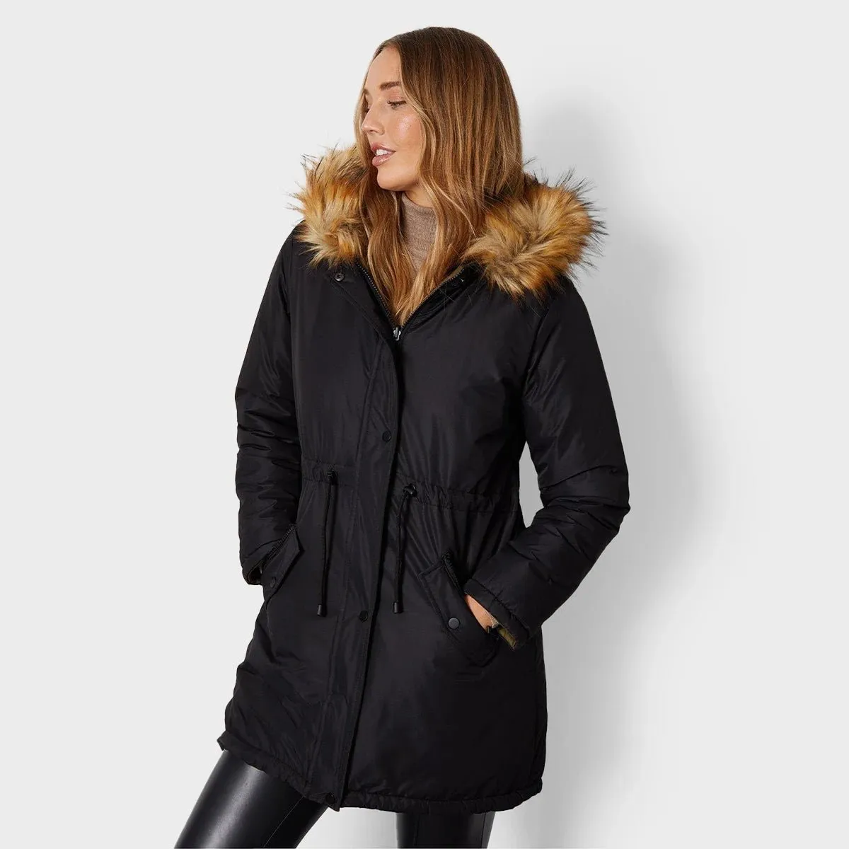 Threadbare Ladies Reversible Parka