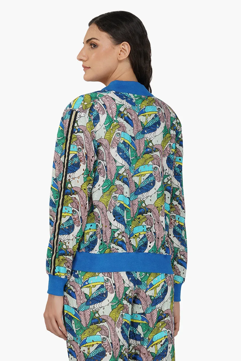 Tiffany Printed Bomber Jacket