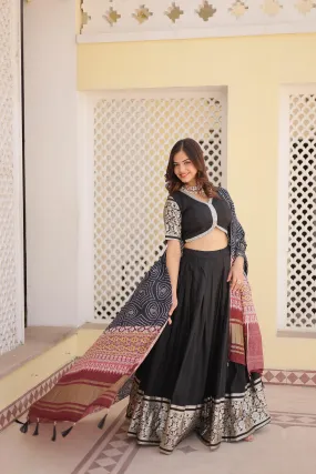 Traditional Lehenga With Gorgeous Gajji Silk Dupatta