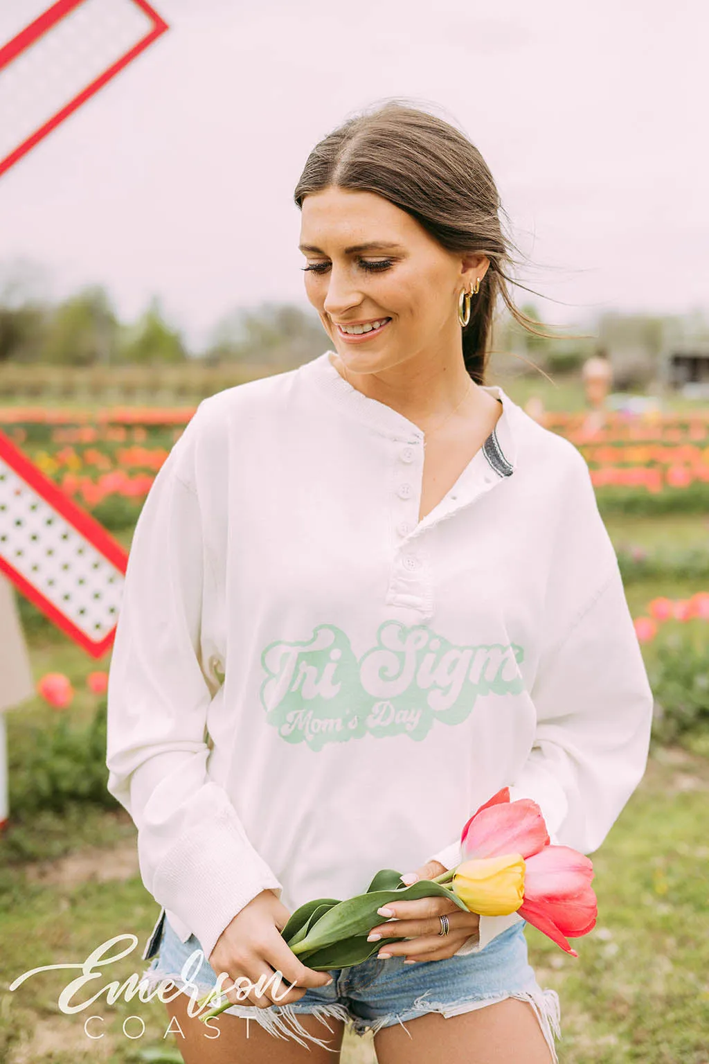 Tri Sigma Moms Day Thermal Henley