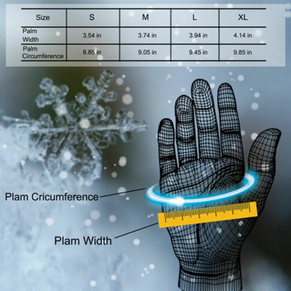 US 2-4 Pairs Touchscreen Winter Warm Mittens Cycling Gloves Thermal Waterproof