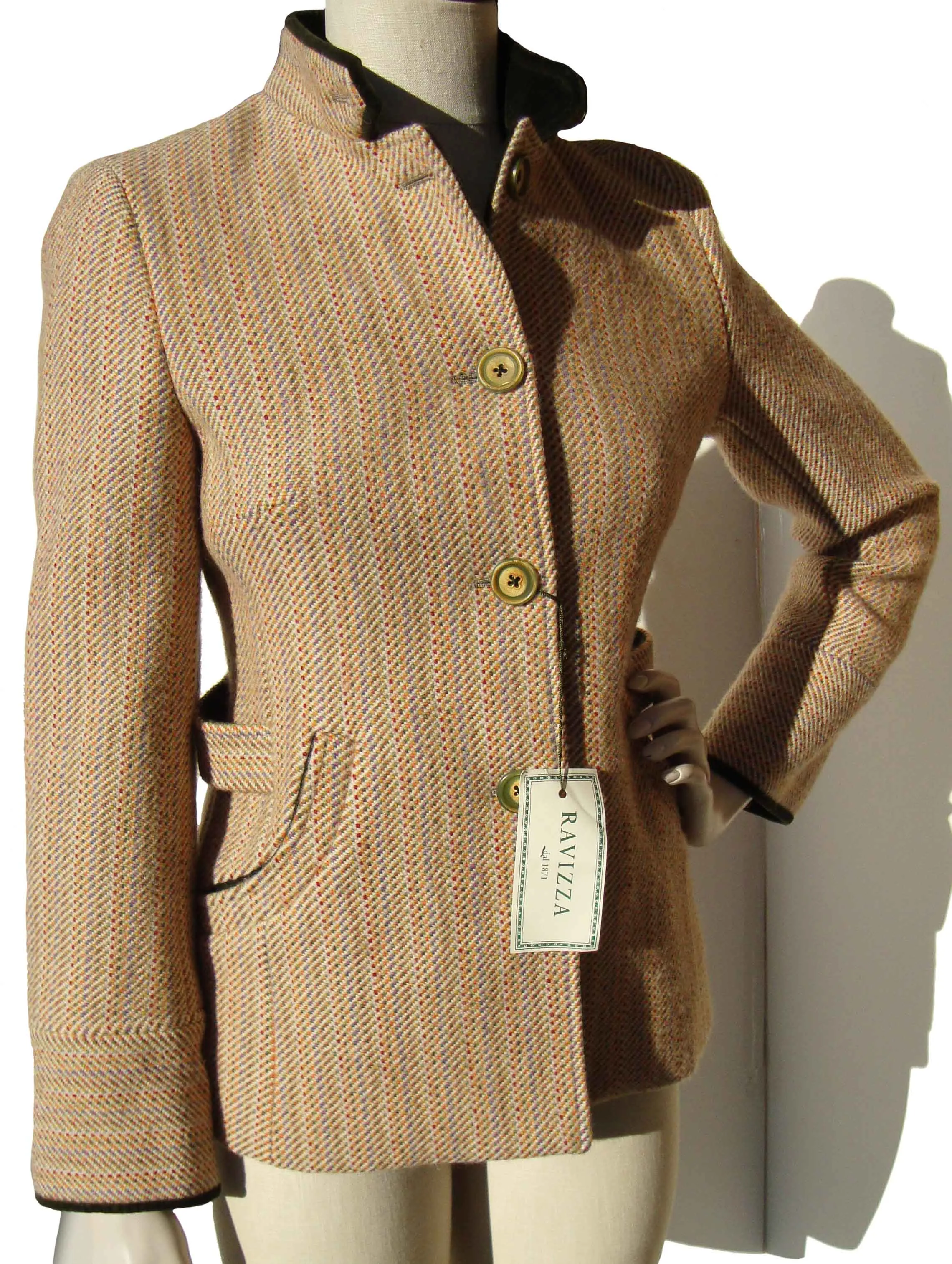 Valgrisa Wool & Velvet Jacket Arc en Ciel Deadstock S / M