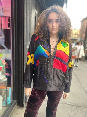 Vintage 90s Geometric Hearts Jacket