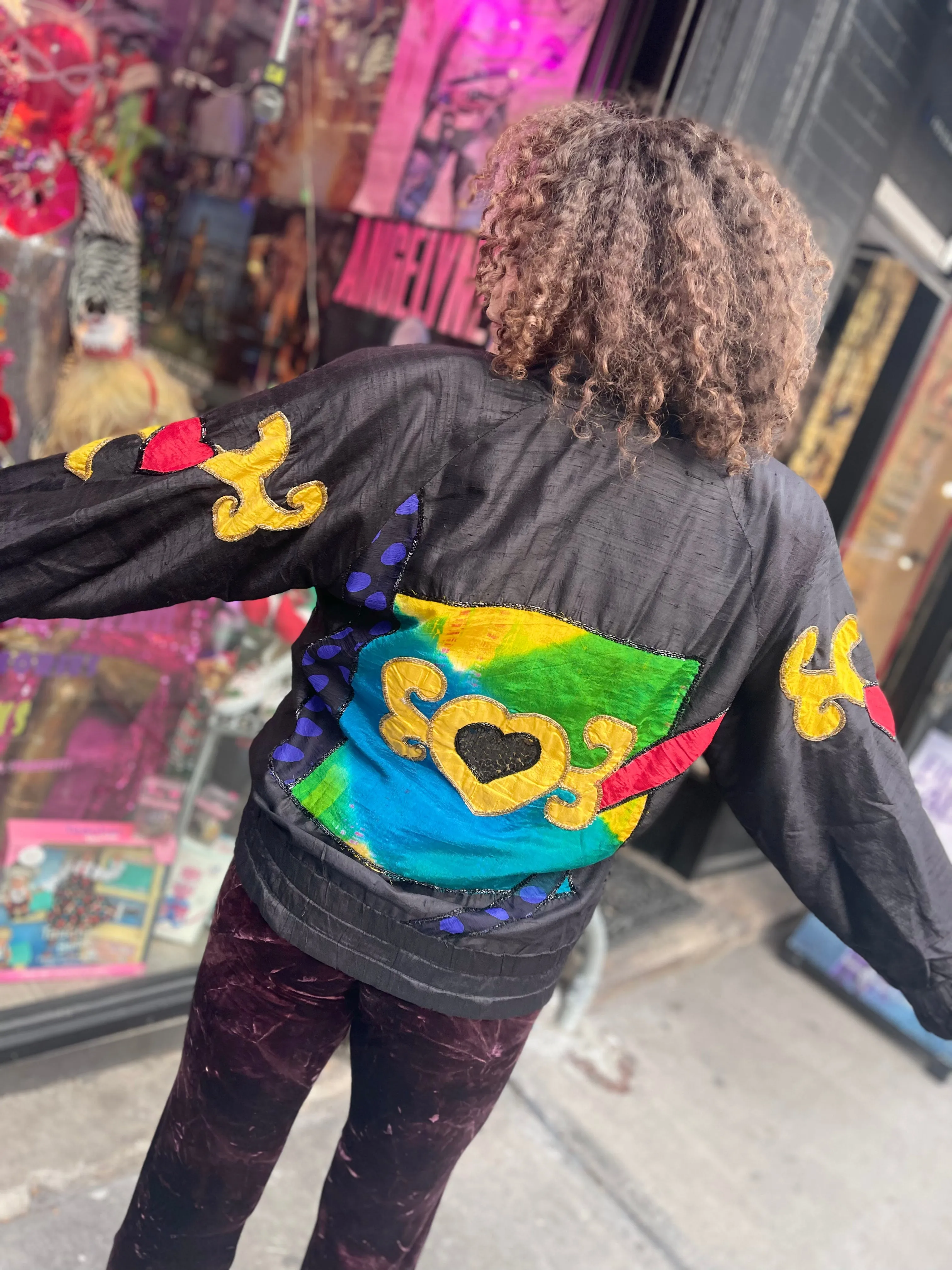 Vintage 90s Geometric Hearts Jacket