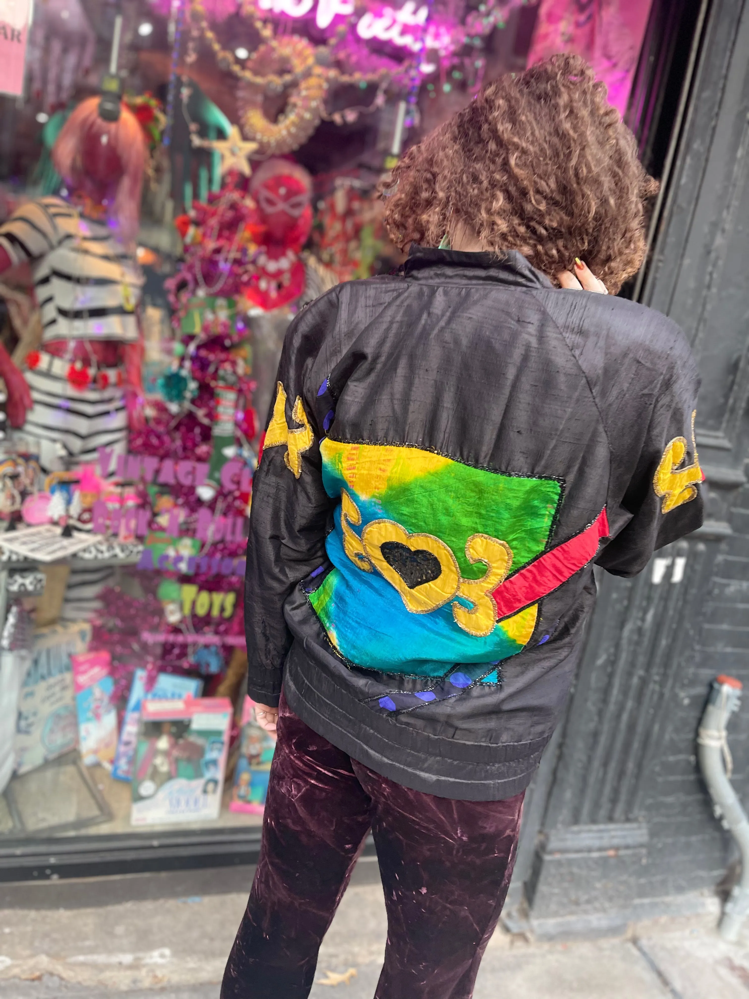 Vintage 90s Geometric Hearts Jacket