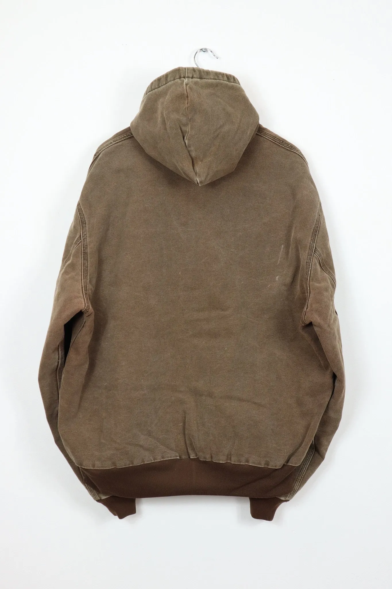 Vintage Carhartt Faded Brown Hooded Jacket