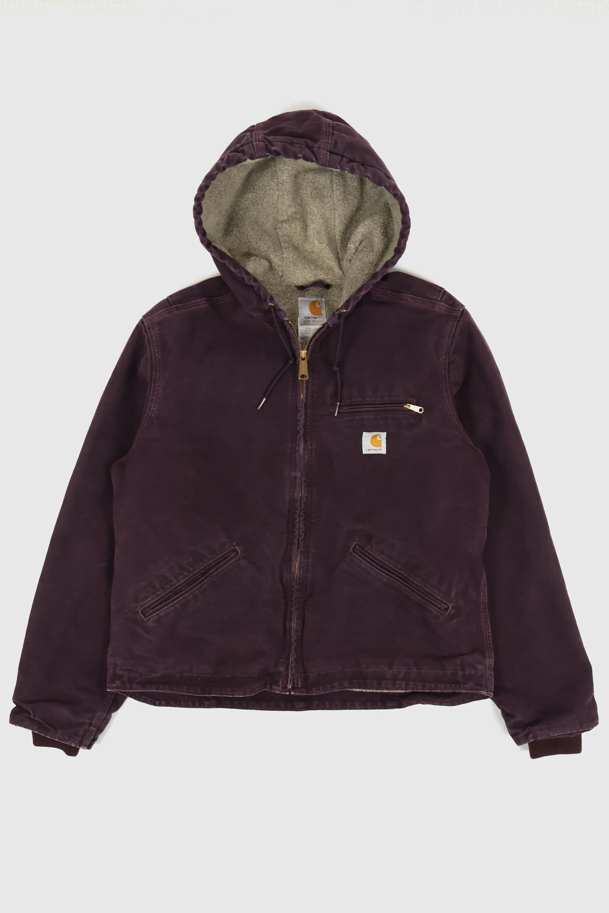 Vintage Carhartt Sherpa Lind Hooded Jacket