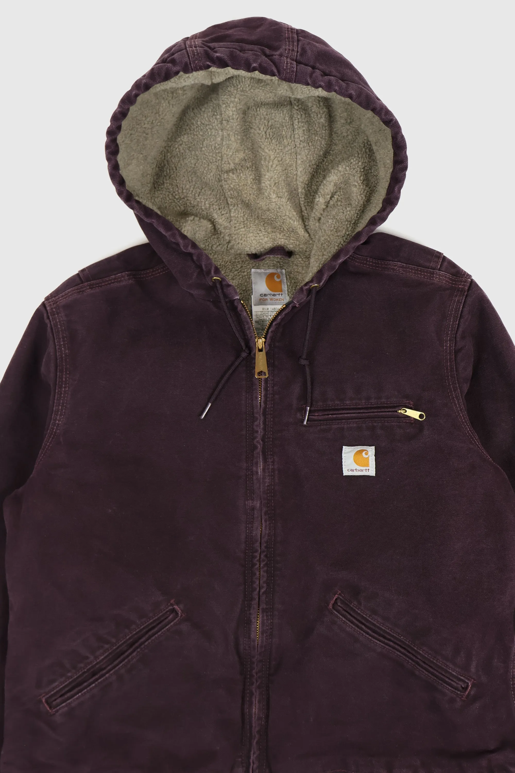 Vintage Carhartt Sherpa Lind Hooded Jacket