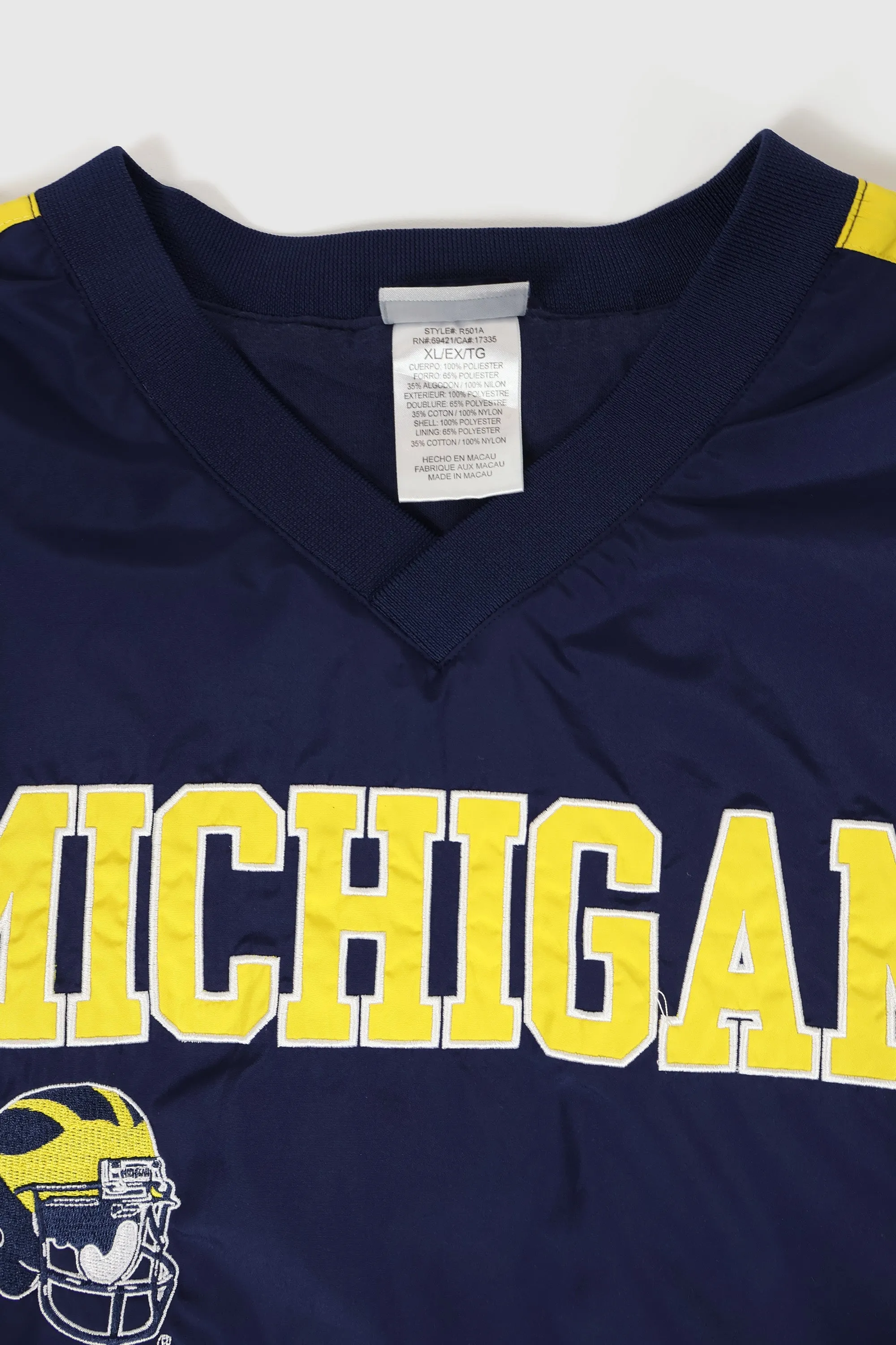 Vintage Michigan Football Pullover Jacket