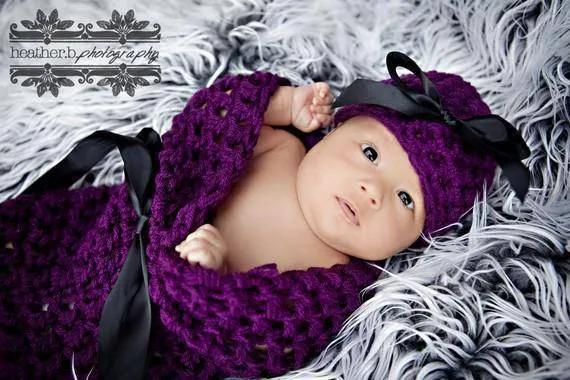 Wild Berry Baby Hat And Cocoon Set