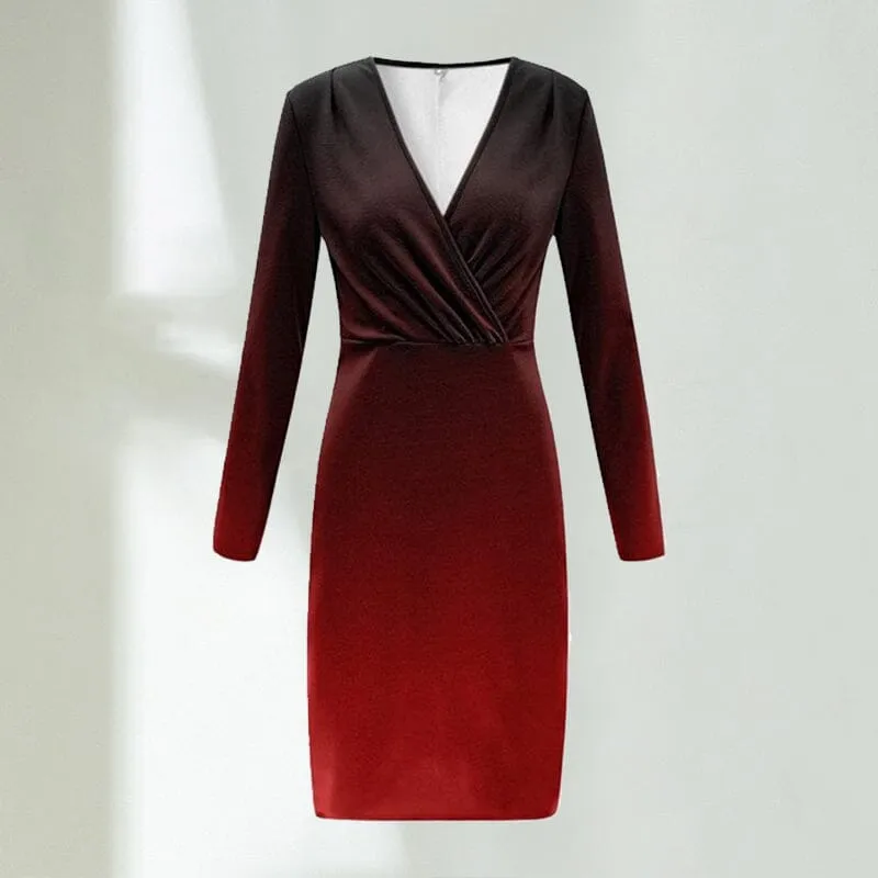 Women's Long Sleeve Tight Dress