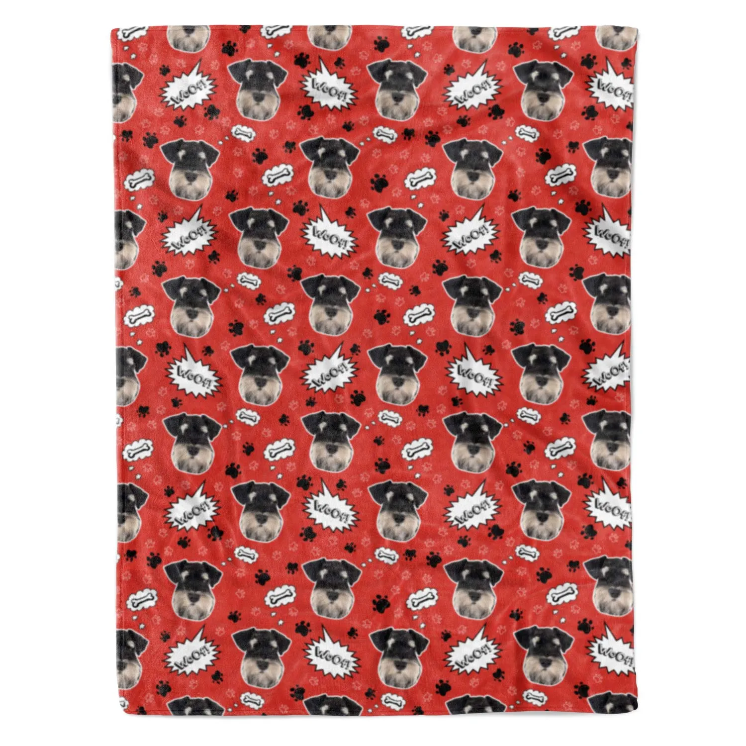 Woof Dog Personalised Blanket