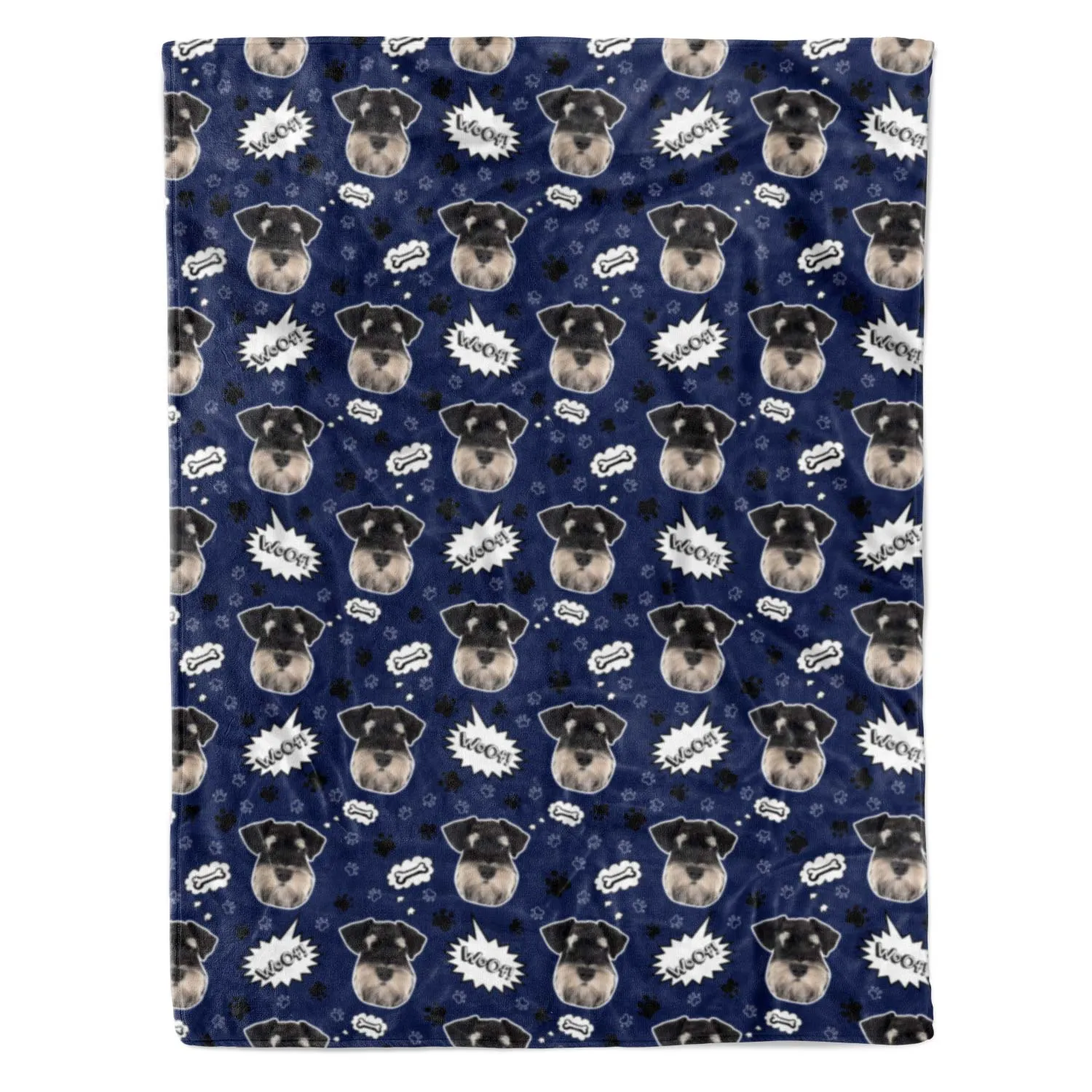 Woof Dog Personalised Blanket