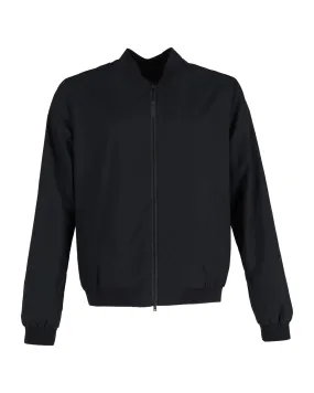 Zip-Up Bomber Jacket with Pockets in Polyester